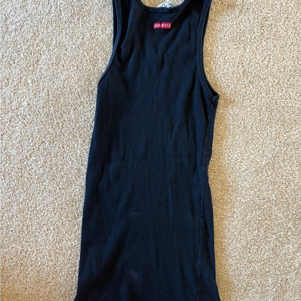 Hard Tail Black Ribbed Tank Top - Picture 2 of 7